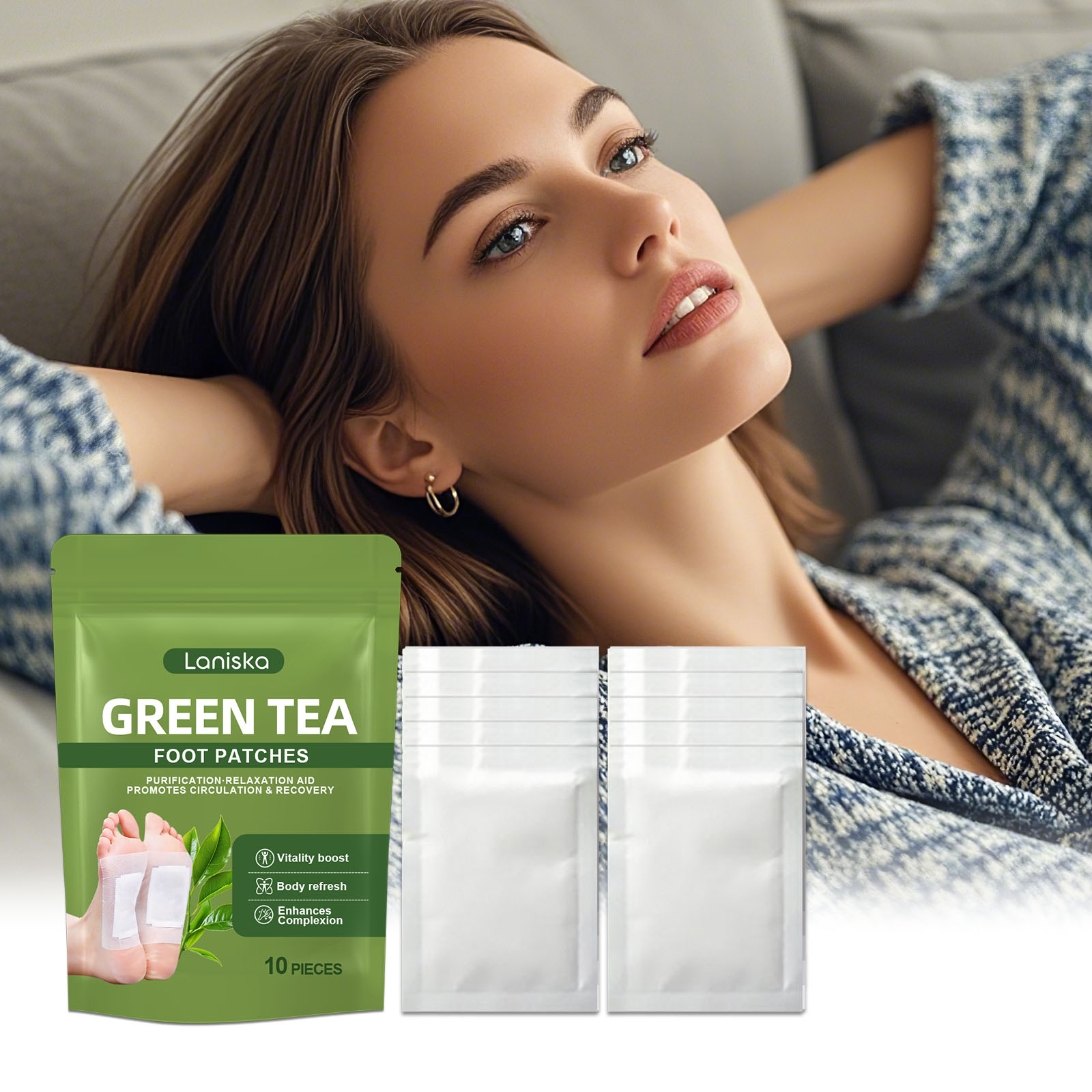 Detox Foot Patch - 천연 디톡스 풋 패치 스트레스 완화,