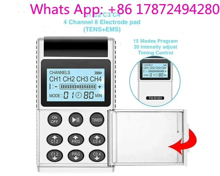 Tens Pain Relief Unit - 7000 4채널 15모드 통증 완화 TENS