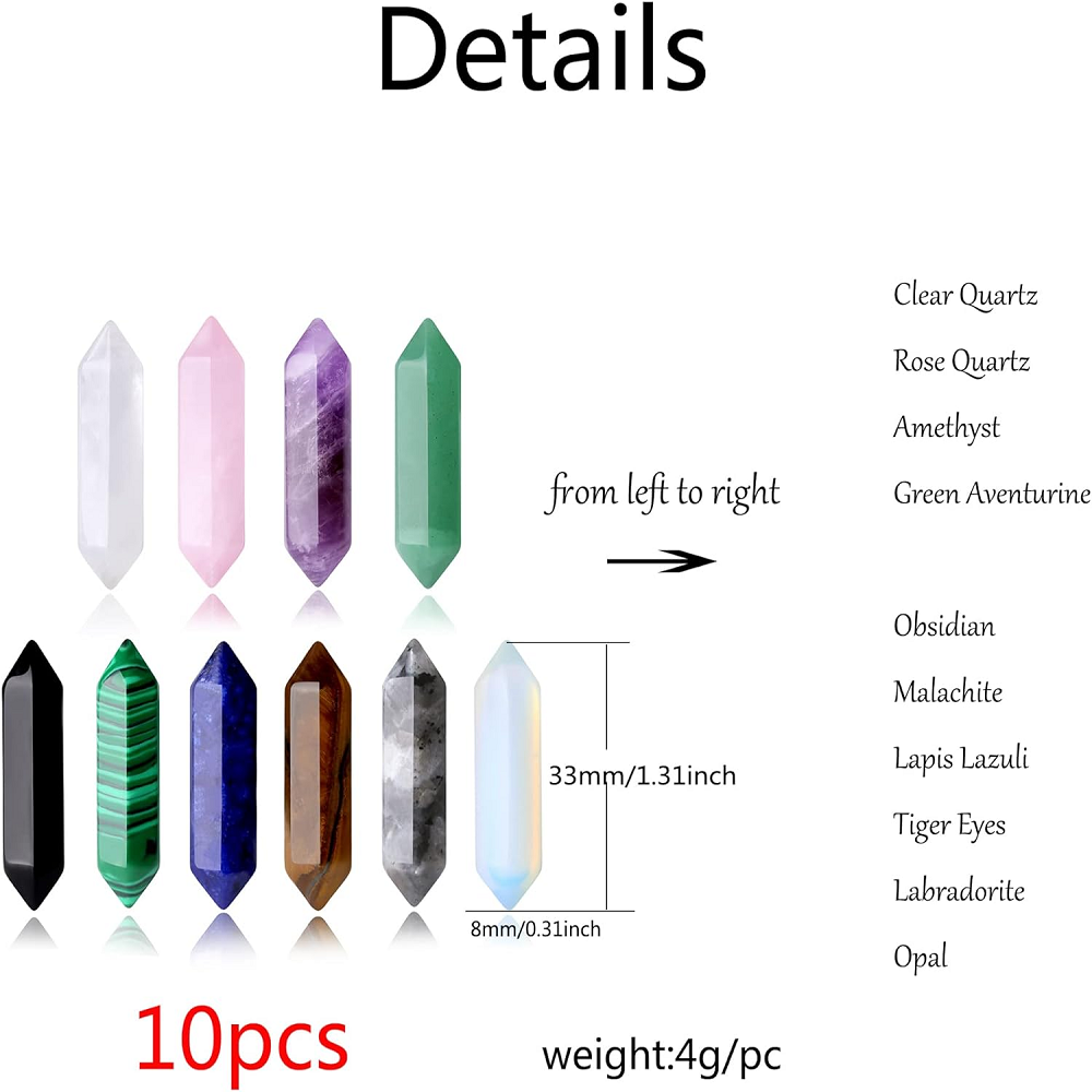 치유용 크리스탈 스톤 세트, 천연 자수정 로즈 쿼츠 레 - Healing Crystal Set 리뷰 및 가격