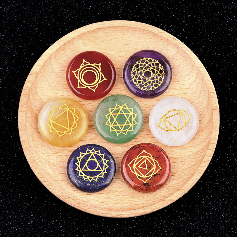 7 개/대 천연석 비즈 장식품 라운드 조각 크리스탈 로 - Healing Crystal Set 리뷰 및 가격