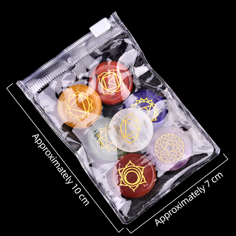 7 개/대 천연석 비즈 장식품 라운드 조각 크리스탈 로 - Healing Crystal Set 리뷰 및 가격