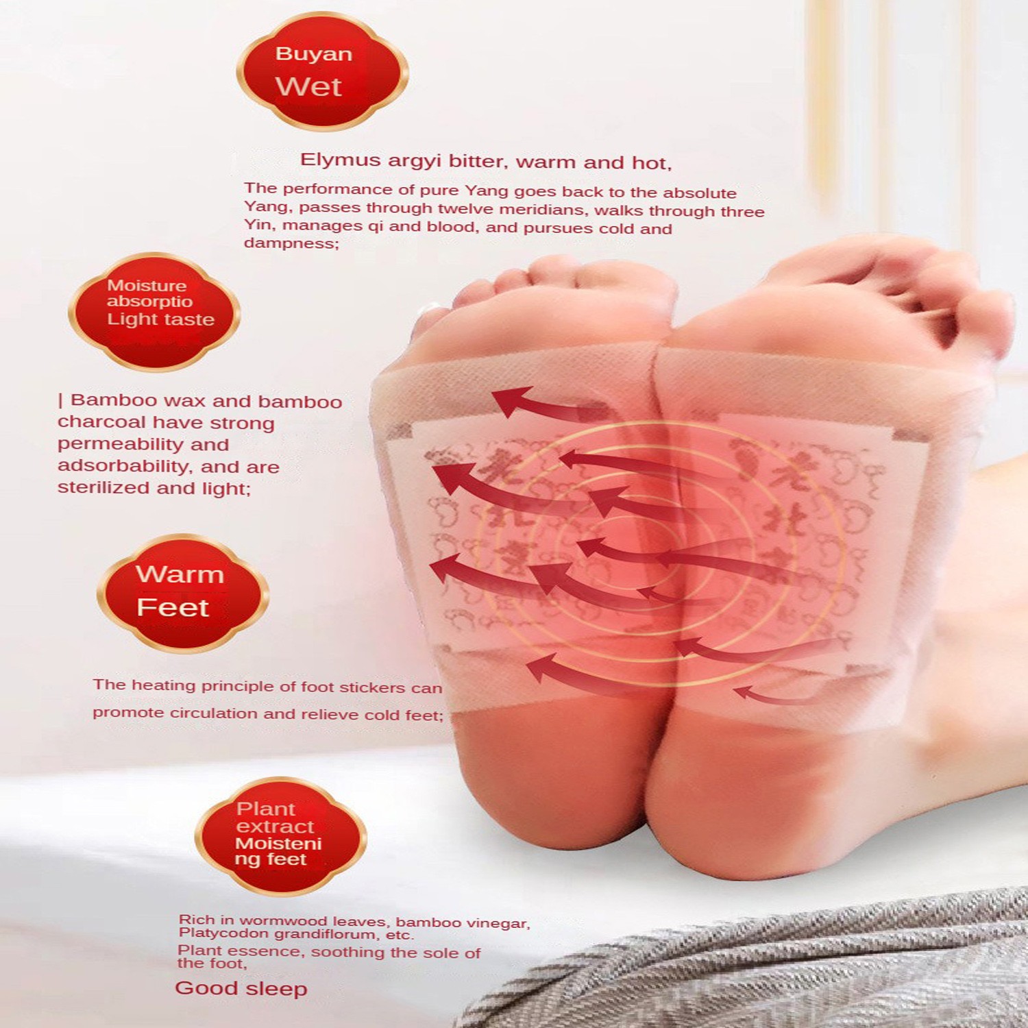 접착 슬리밍 스티커 포함 해독 발 패치, 건강 관리 대 - Detox Foot Patch 리뷰 및 가격