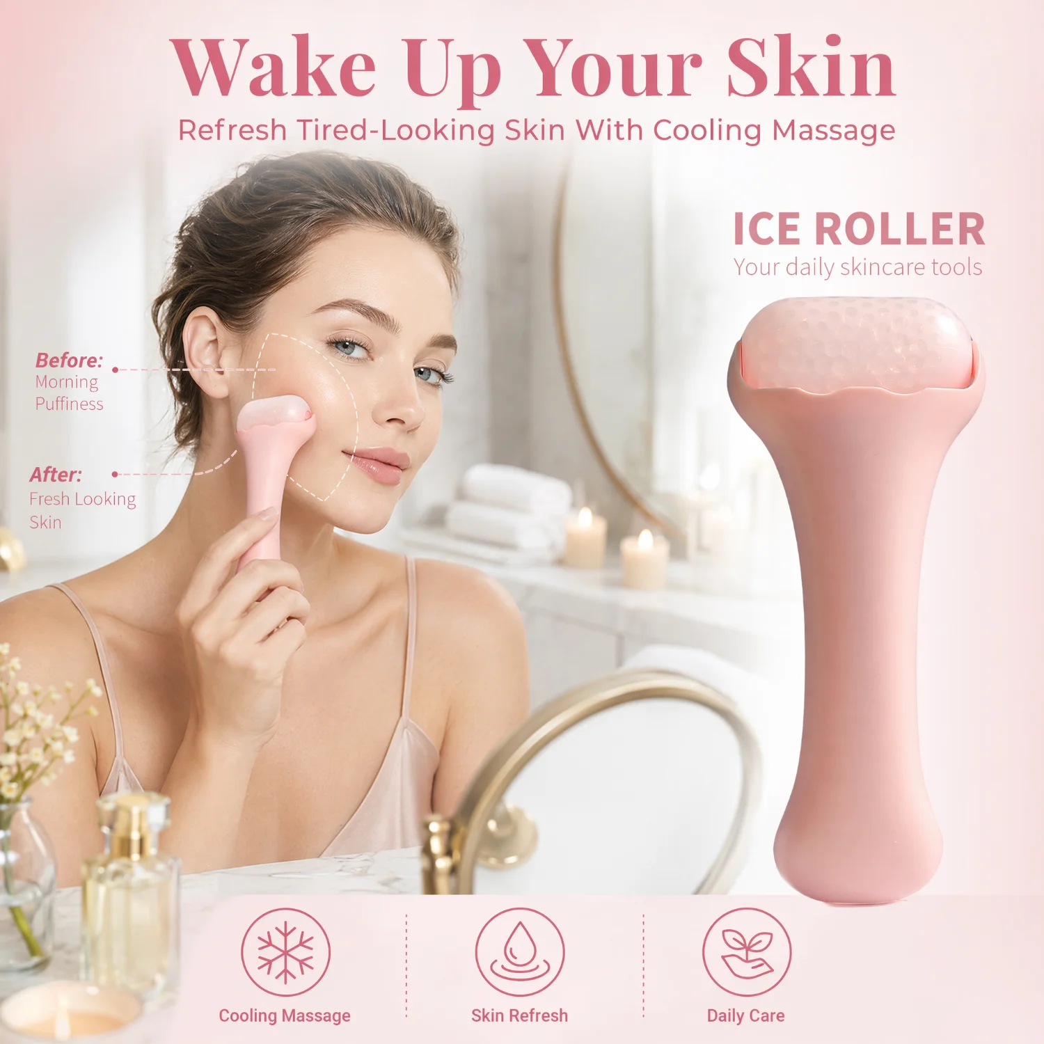 아이스 롤러 페이셜 툴 쿨링 페이스 롤러 뷰티 마사지  - Ice Roller Face Cold 리뷰 및 가격